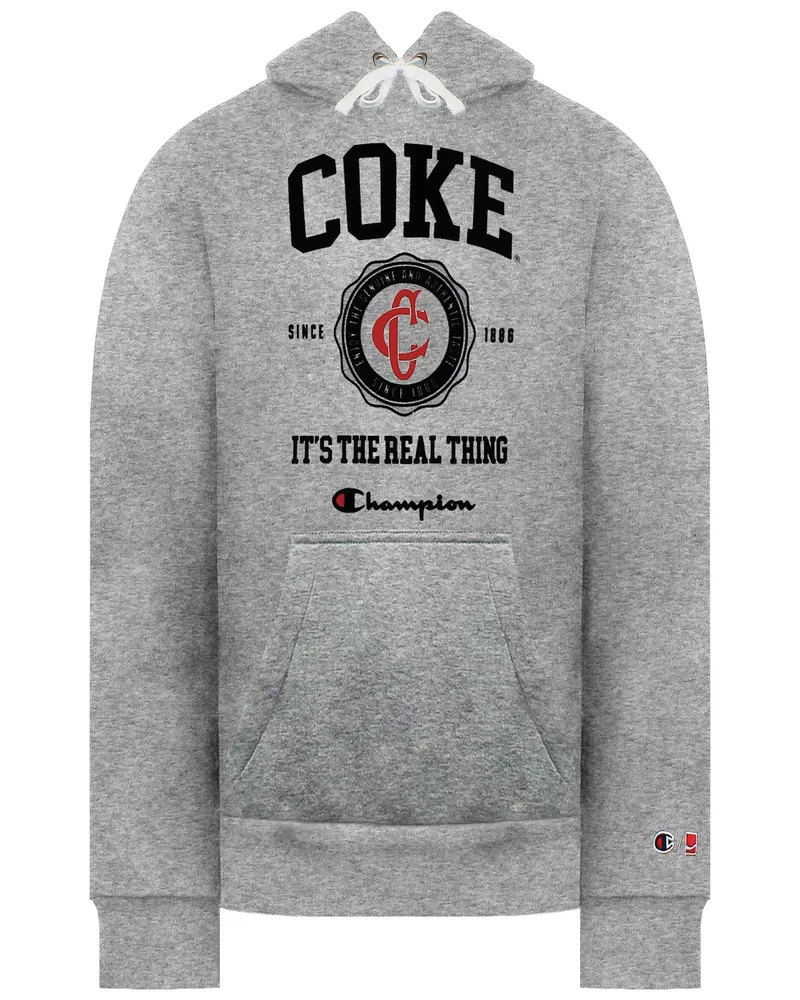 Champion x Coca Cola Herren Hoodie in Grau Grau