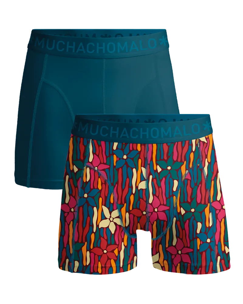 Muchachomalo Boxershorts, 2er-Pack, Herrenunterwäsche - Mehrfarbig Mehrfarbig