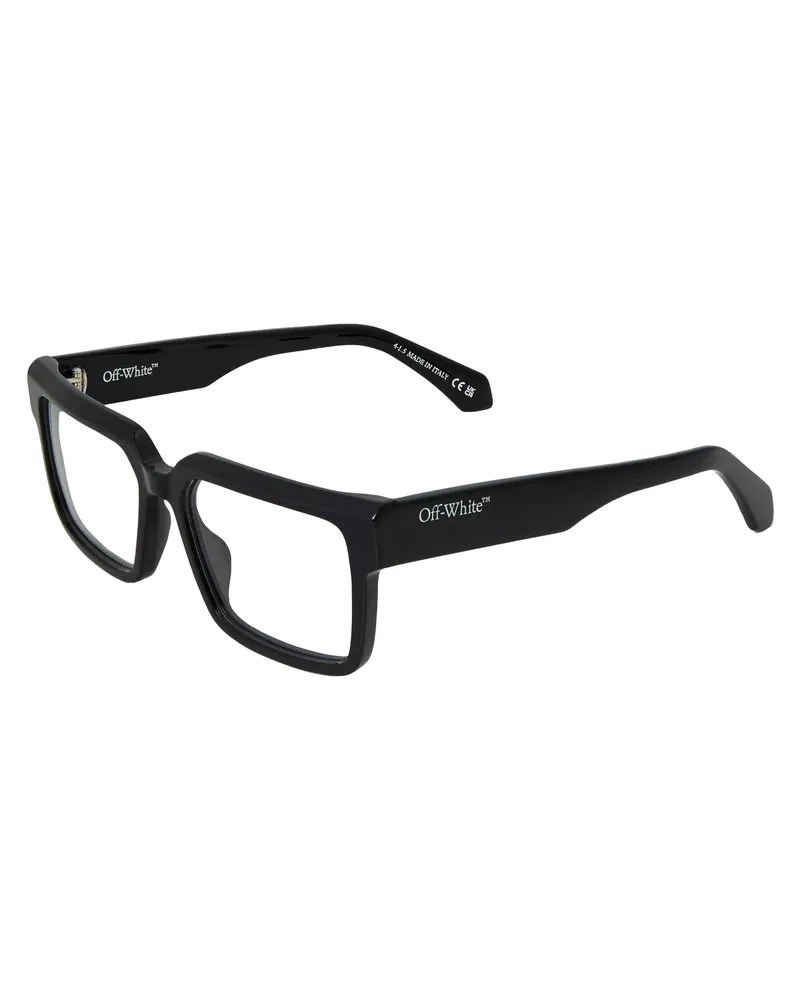 OFF-WHITE Off White - "Style 8m" Quadratisch-Sonnenbrille für Herren/Damen Unisex (Schwarz Schwarz
