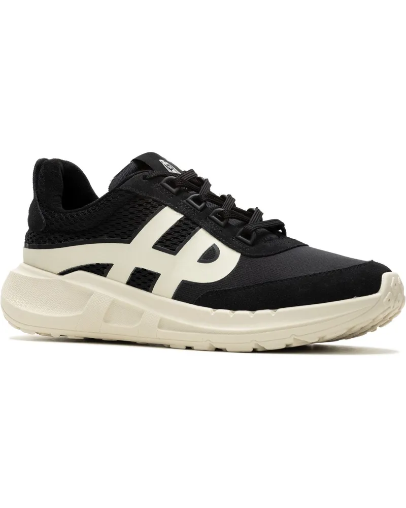 Hush Puppies Seventy8 Retro Runner Herren Sneaker Aus Schwarzem Wildleder Schwarz
