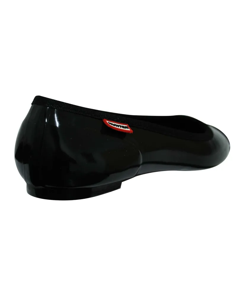 Hunter Original Damen Schwarze Ballettschuhe Schwarz