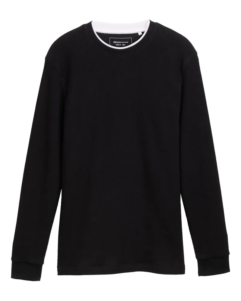 Tom Tailor Langarmshirt Schwarz
