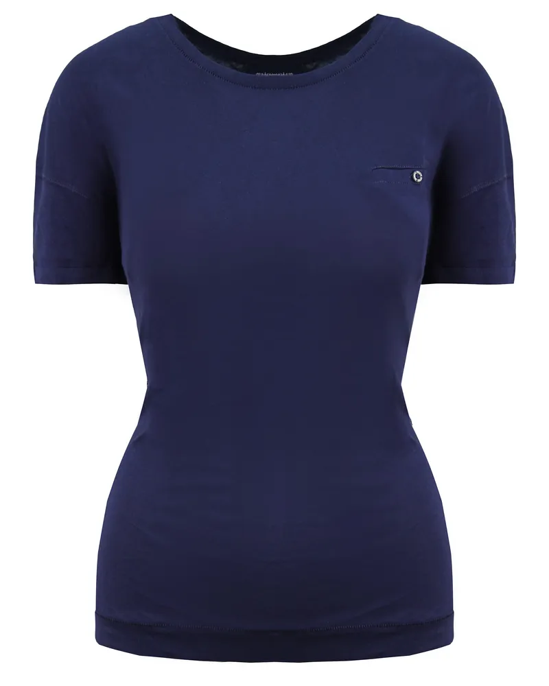 Champion Heritage Fit Womens Navy T-Shirt Marineblau