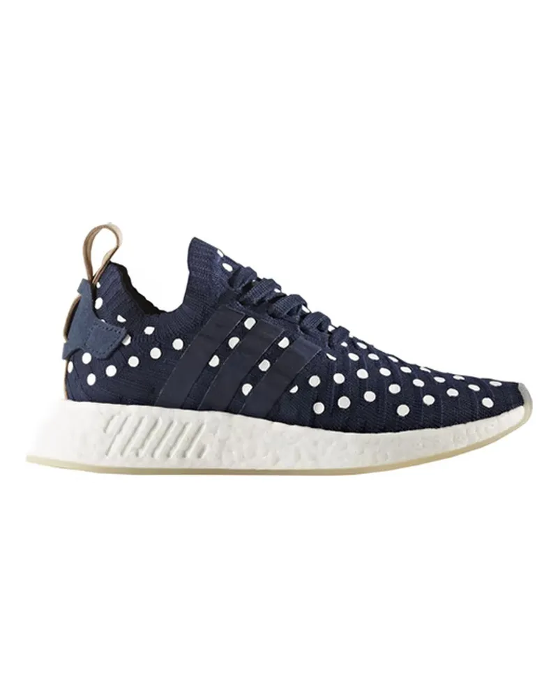 adidas nmd_r2 Primeknit Womens Navy Trainer Blau
