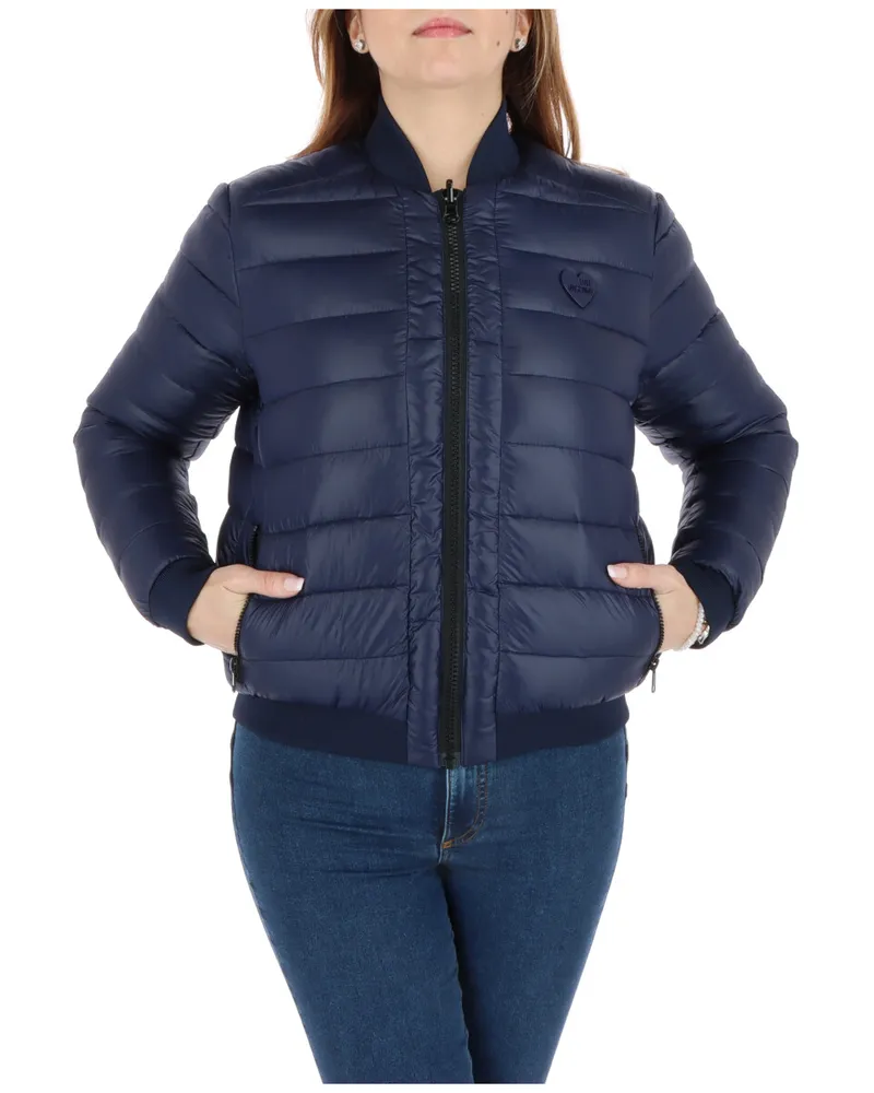 Moschino Gepolsterte Bomberjacke Dunkelblau