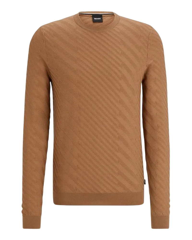 HUGO BOSS Oberteil für Herren, Jerseyware, Regulär (Mittelbeige Orange