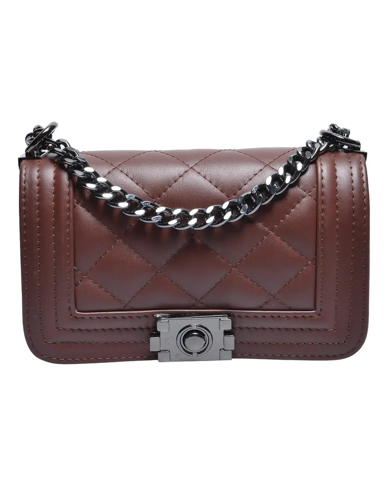 Isabella Rhea Kastanienbraun Rindsledertasche Dunkelbraun