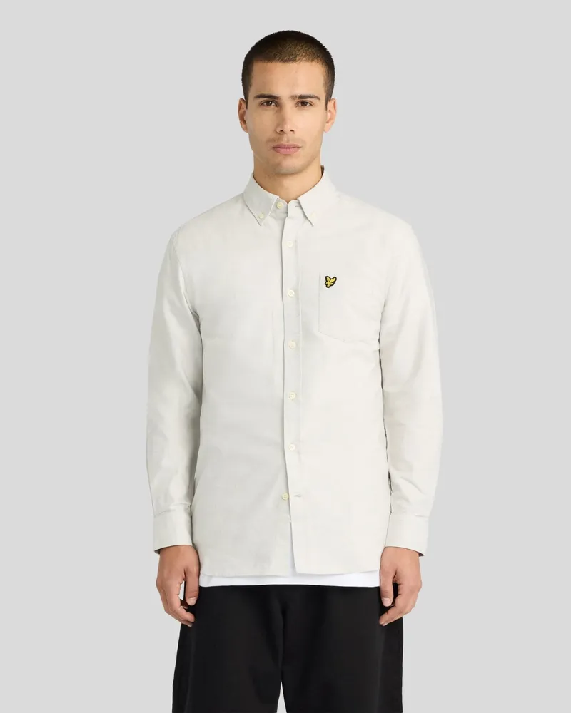 Lyle & Scott Oxford-Hemd, schlicht Grau