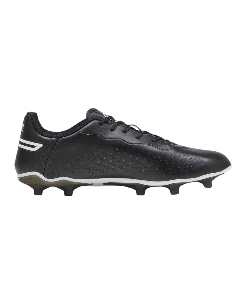 Puma King Match" Fußballschuhe mit festem Boden für Herren, Kunststoff (Schwarz/Weiß Schwarz