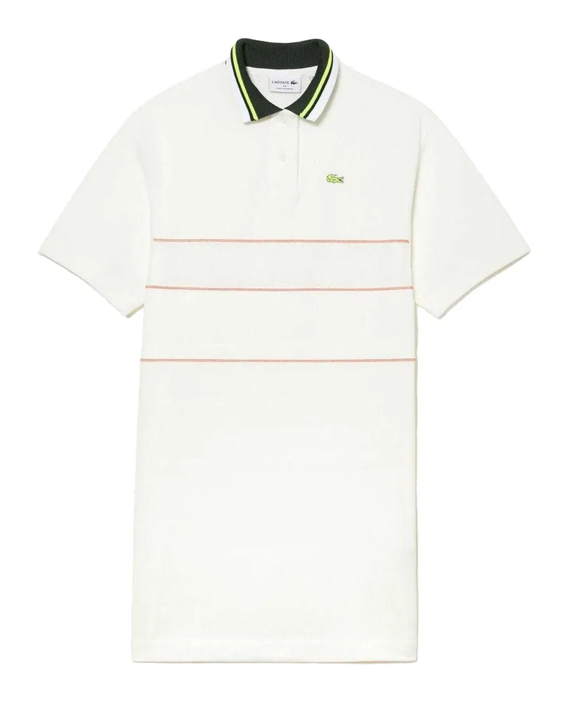 Lacoste Polo-Kleid für Damen, leger (Cremefarbe Creme
