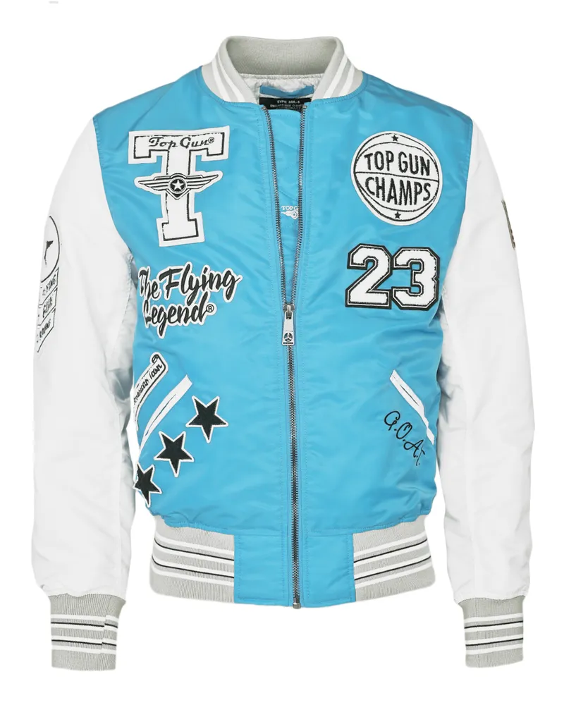 Top Gun Bomberjacke TG22032 - Hellblau Hellblau