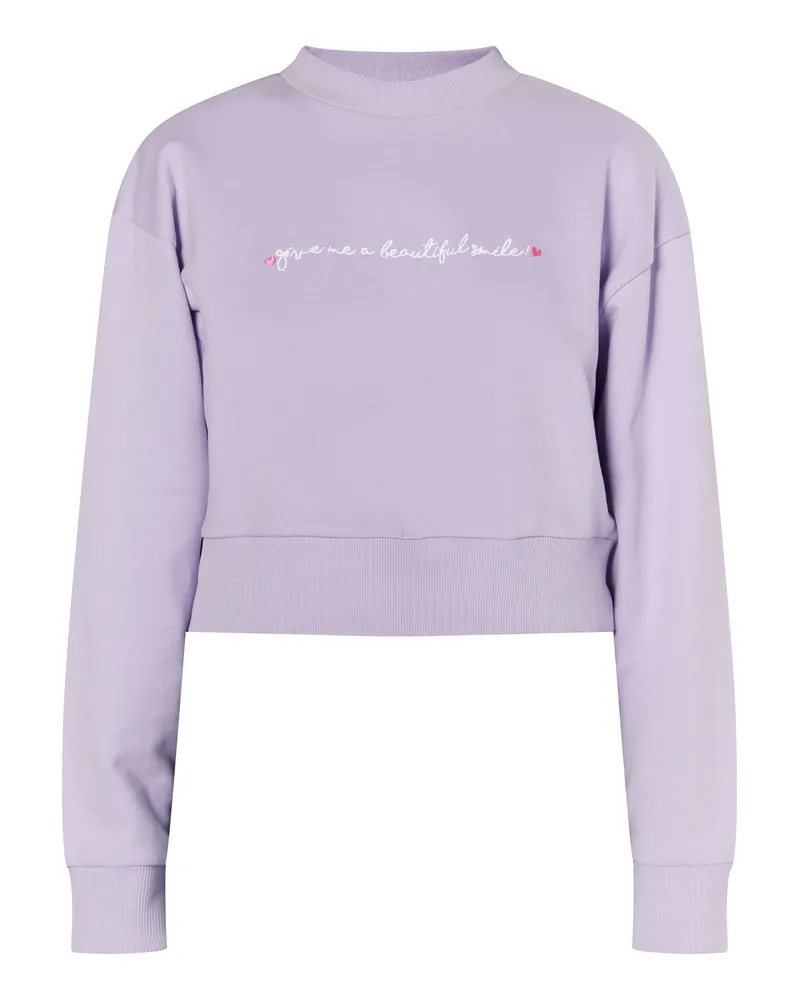 My Mo Sweatshirt kurz Damen violett Violett