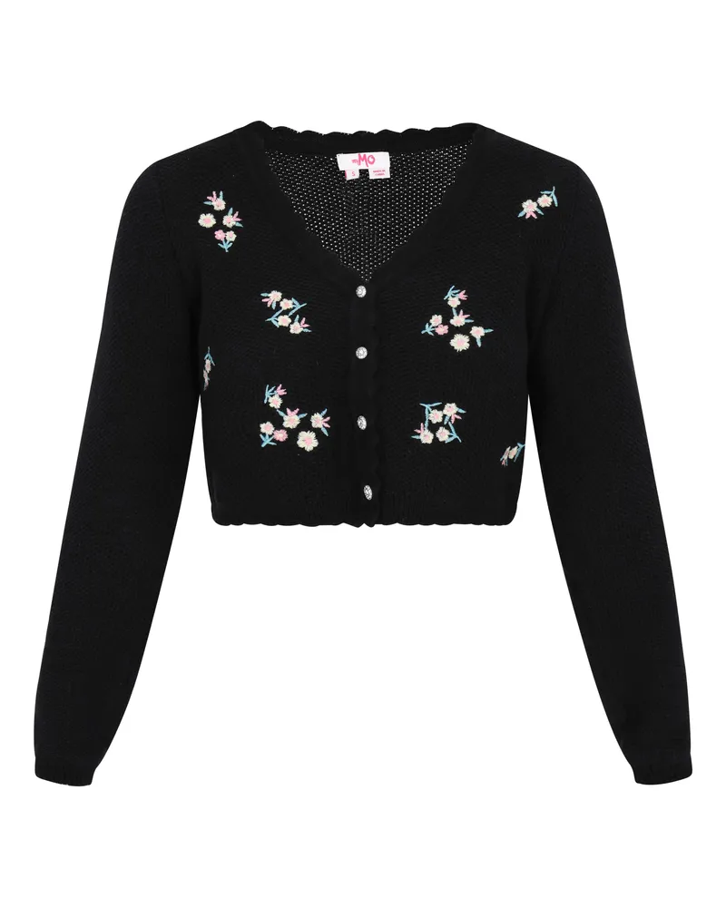 My Mo Strickjacke Frauen Schwarz Schwarz