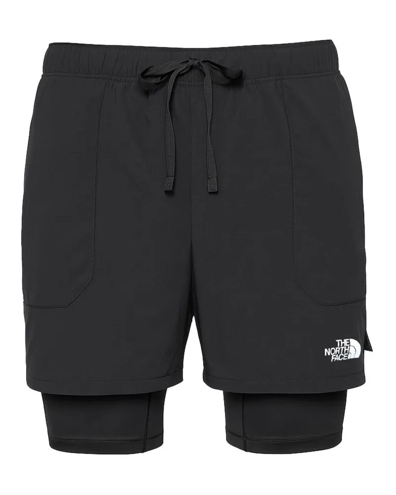 The North Face 4" Sunriser Herren 2‑in‑1 Shorts - Schwarz Schwarz
