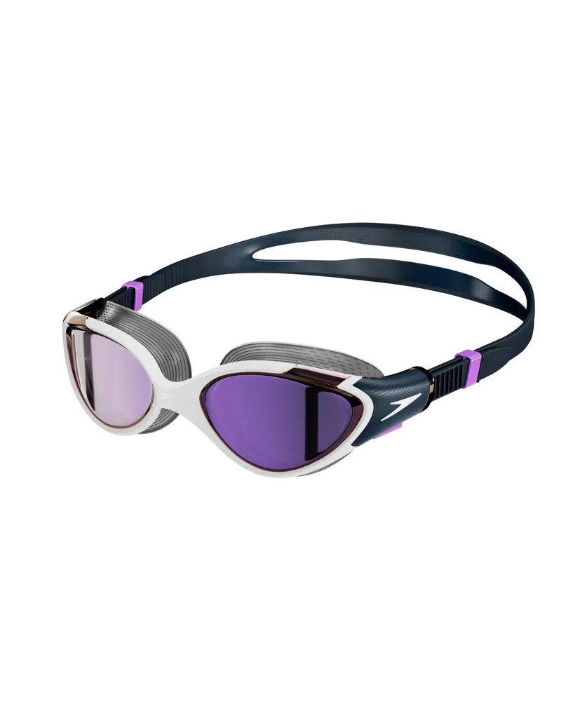 Speedo 2.0" Passt sich dem Gesicht an Schwimmbrille Spiegel für Damen (Blau/Violett Blau