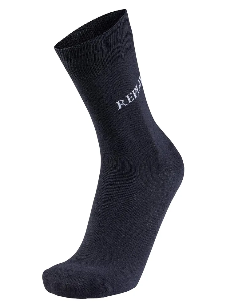 Replay Socken für Herren/Damen Unisex(3er-Pack) (Schwarz/Grau Schwarz