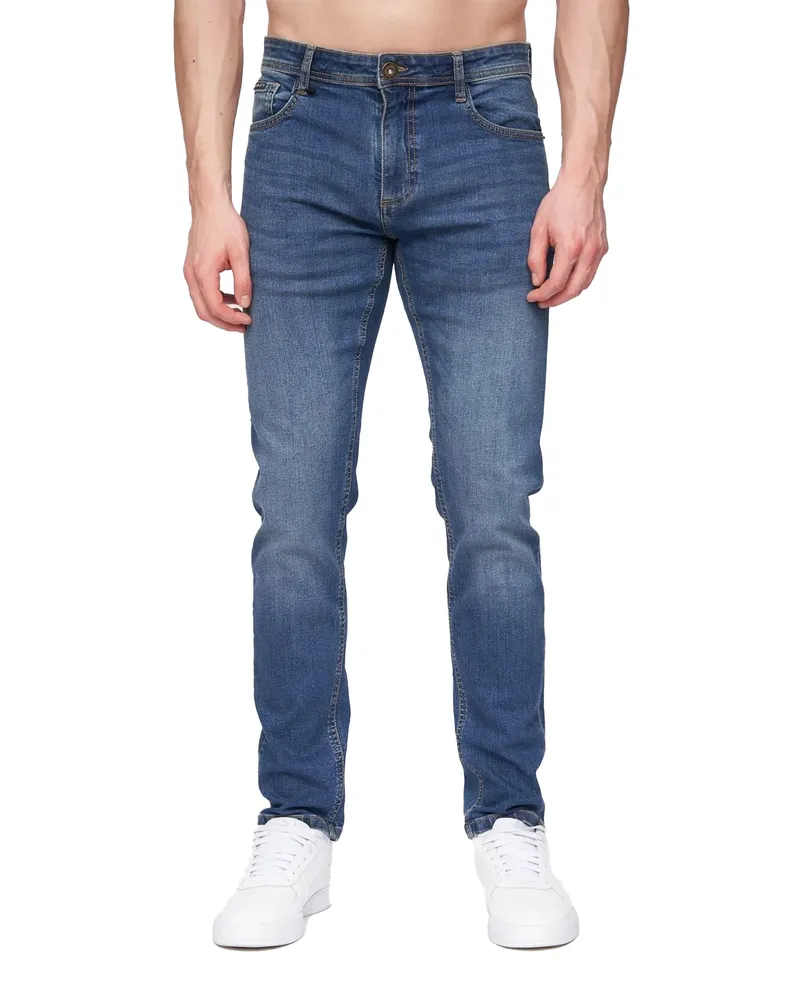 Henleys Mayhen" Jeans für Herren (Steinwaschen Marineblau