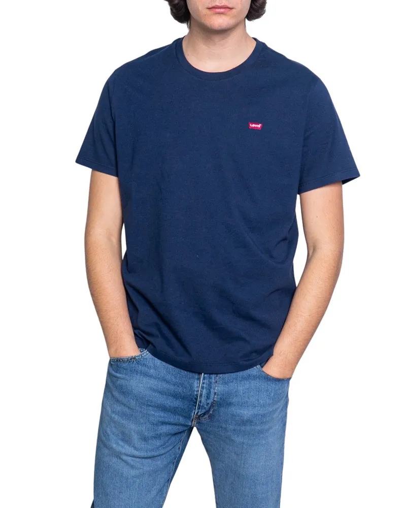 Diesel Levi's Herren Blaues T-Shirt Schwarz
