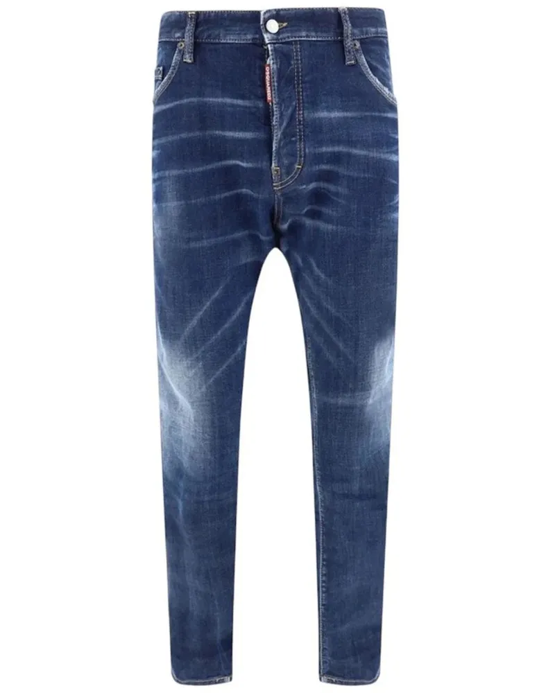 Dsquared2 Navy Blue Skater Jeans Blau