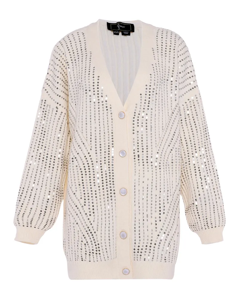 FAINA Pullover Damen Wollweiß Wollweiß