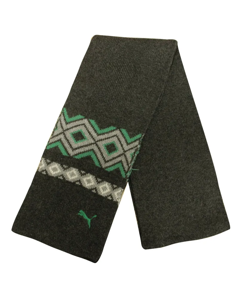 Puma Nordic Jacquard Unisex-Strickschal - Grau Grau