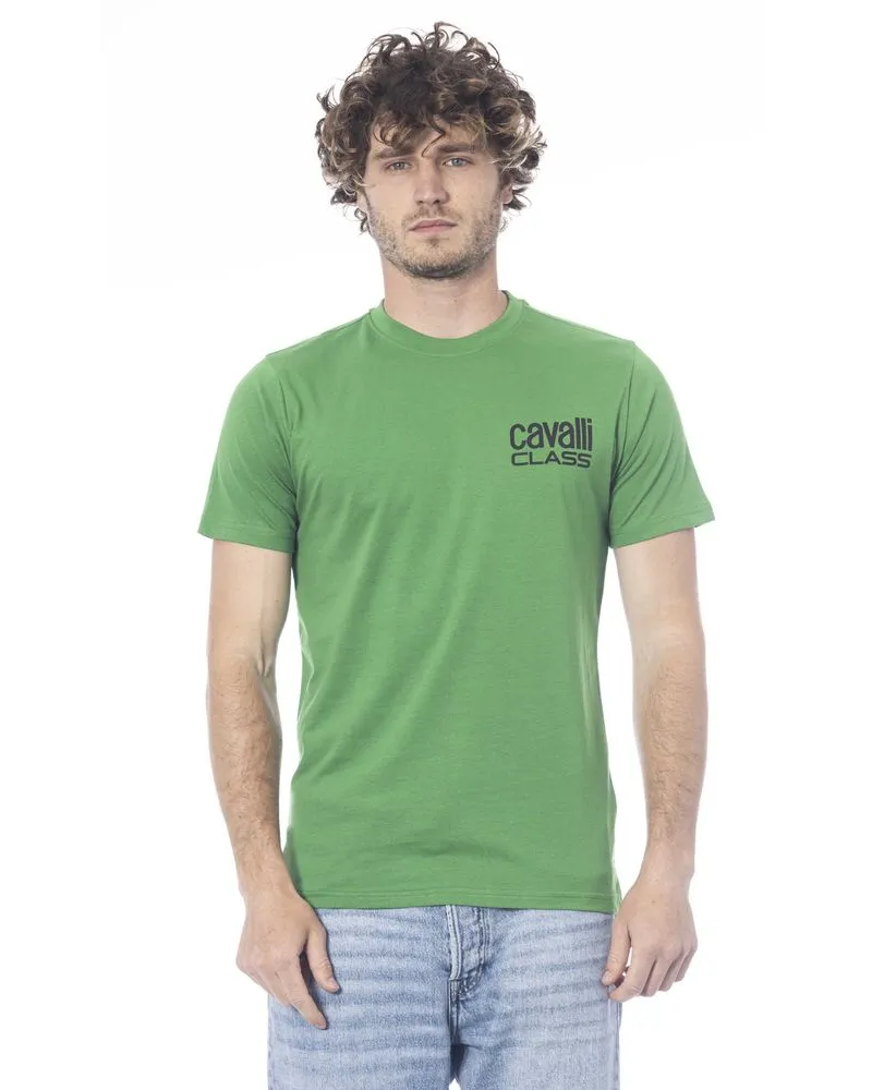 Roberto Cavalli T-Shirt Grüner Rundhalsausschnitt Grün