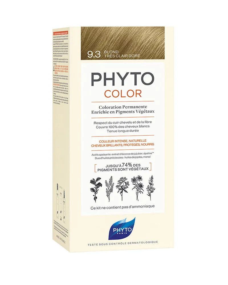 PHYTO color #9.3-rubio Dorado Muy Claro 