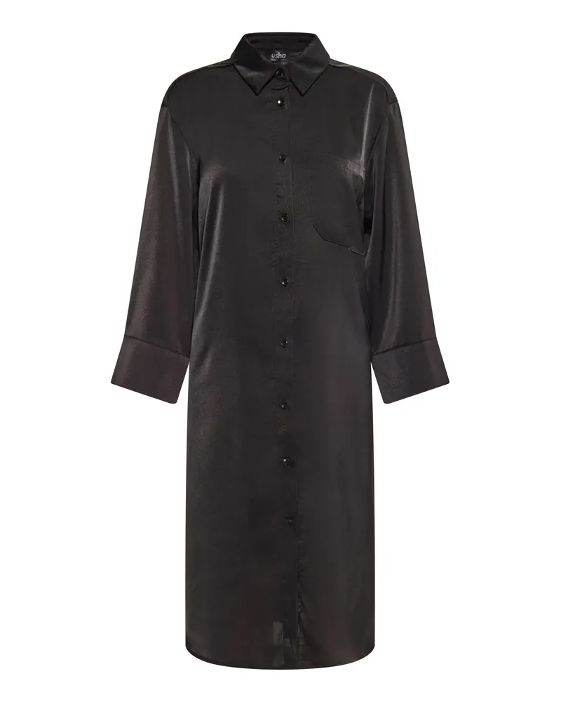 Usha Kleid Damen schwarz Schwarz