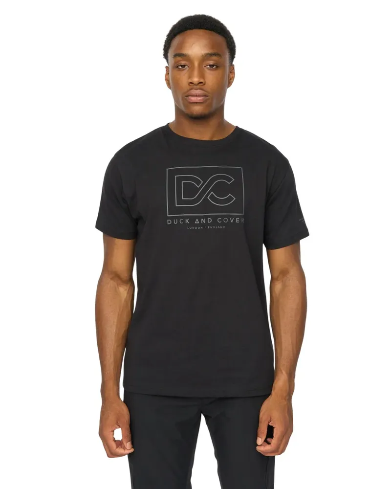 Duck and Cover Rampmoore" T-Shirt für Herren (Schwarz Schwarz