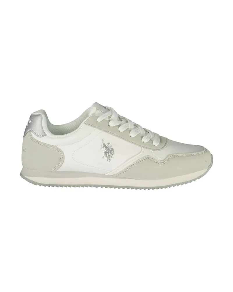 U.S. Polo Assn.  Weiße Polyurethan Damen-Sneaker Weiß