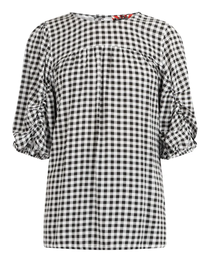 My Mo Bluse Damen schwarz weiss Schwarz