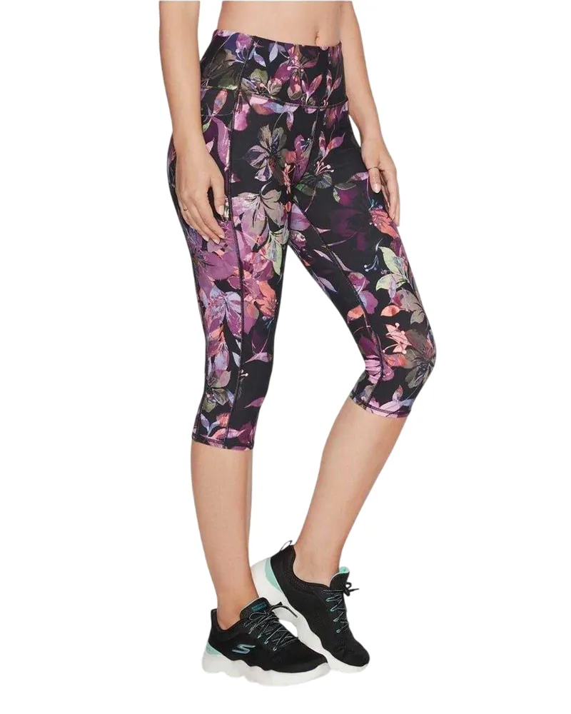 Skechers Go Flex" Leggings für Damen , Training (Schwarz Schwarz