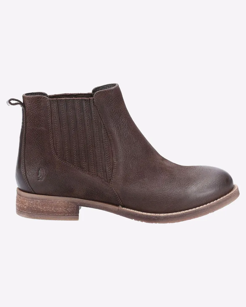 Hush Puppies Edith Damenstiefel Aus Braunem Leder Braun