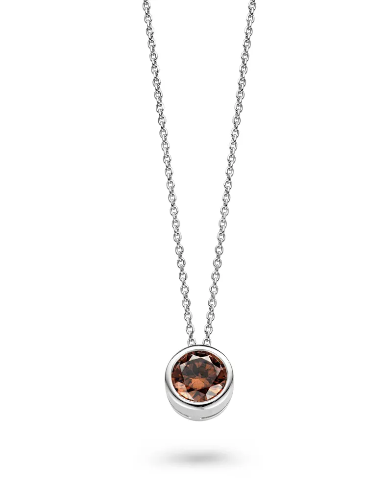 Orphelia Damen-Kette aus 925er Sterlingsilber mit Anhänger – Silber ZH-4685 Silber