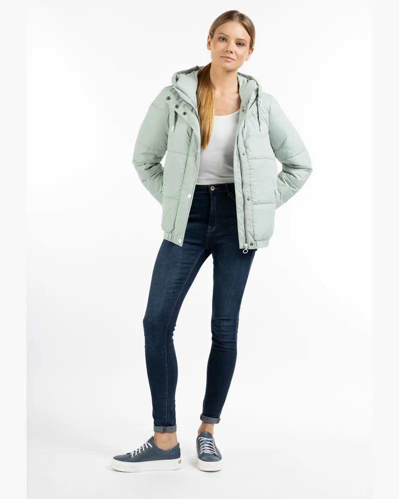 DreiMaster Jacke mit Wattierung Damen Rauchmint Mintgrün