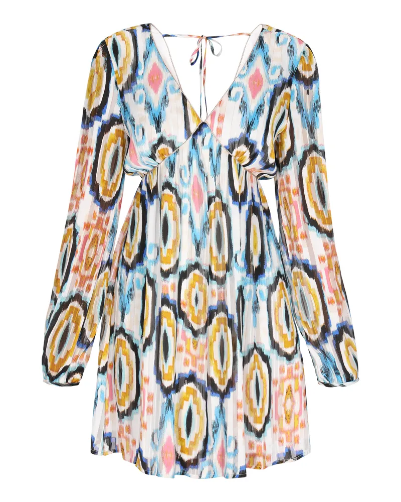 IZIA Kleid Frauen blau mehrfarbig Blau