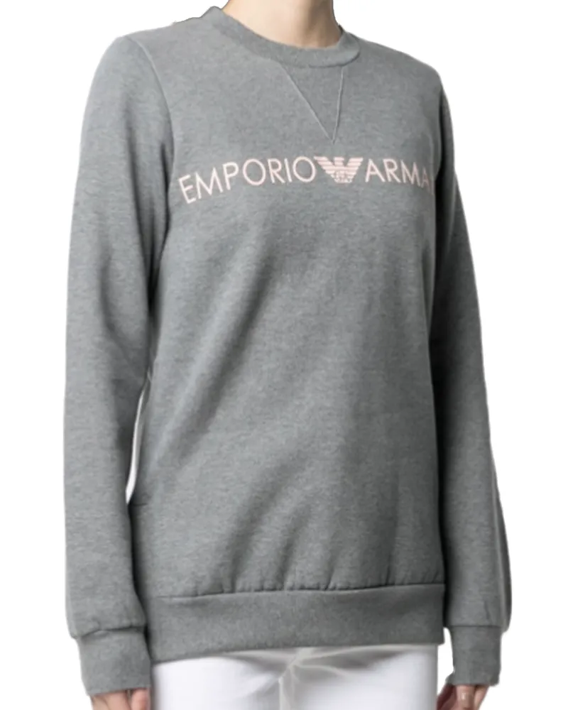 Emporio Armani Damen-Sweatshirt mit klassischem GA-Logo Grau