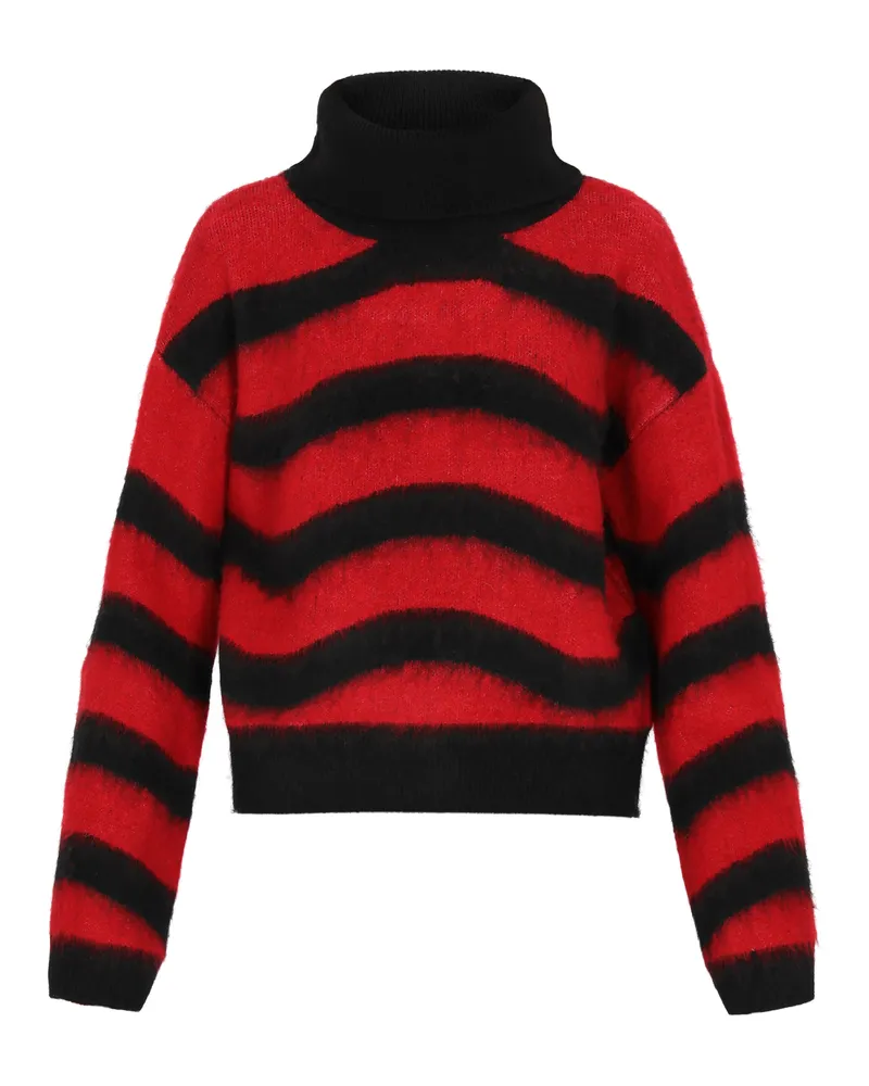 My Mo Pullover für Damen - Schwarz/Rot Schwarz