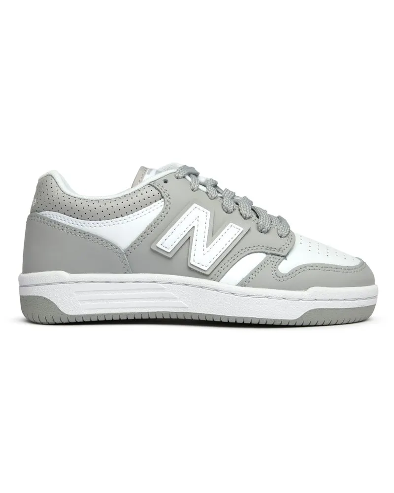 New Balance 480 Lederturnschuhe, Grau Grau