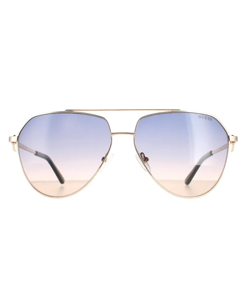 Guess Aviator Damen Gold Blau Gradient GF6140 Gold
