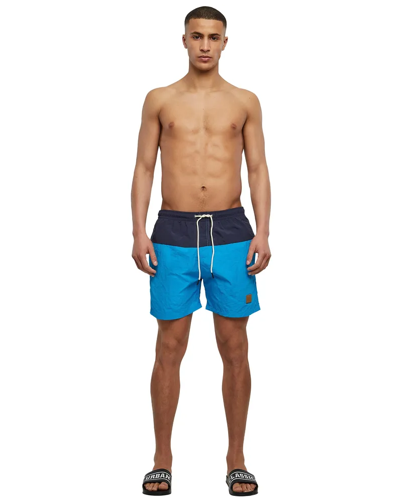 Urban Classics Badeshorts für Herren (Marineblau/Türkis Marineblau