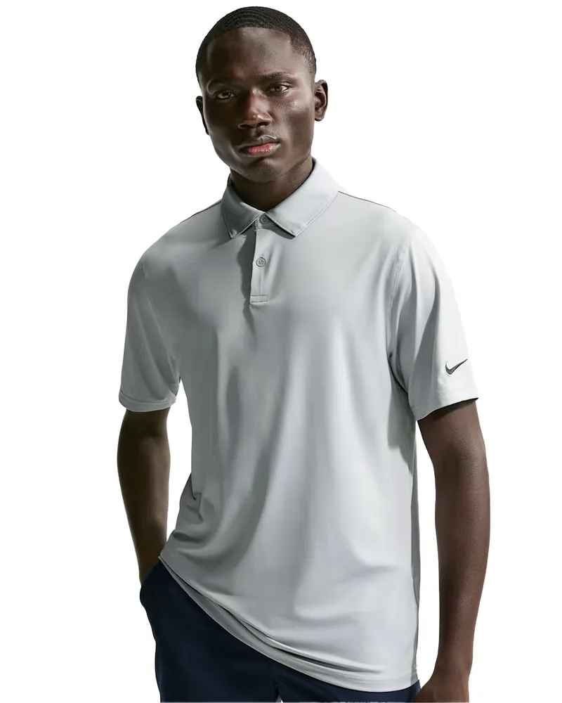 Nike Velocity" Poloshirt für Herren (Wolfsgrau/Weiß Grau