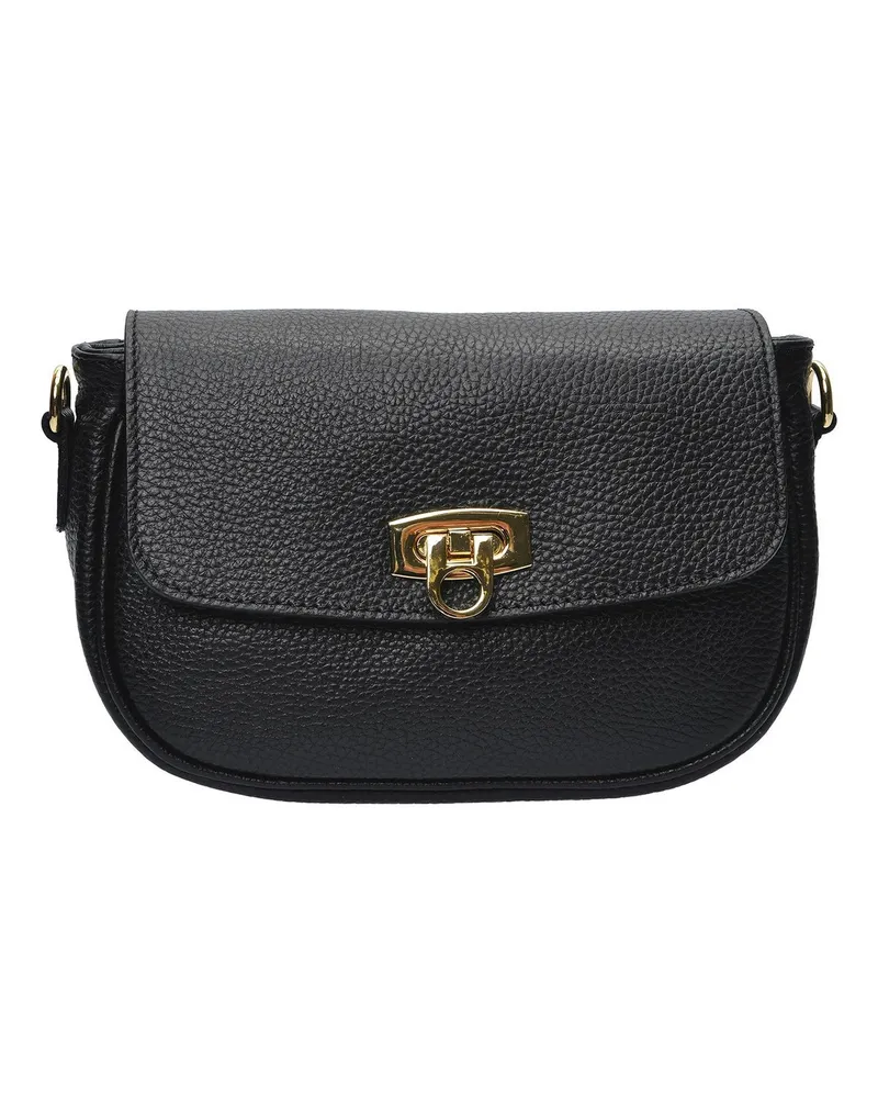Isabella Rhea SCHWARZ Rindsledertasche Schwarz
