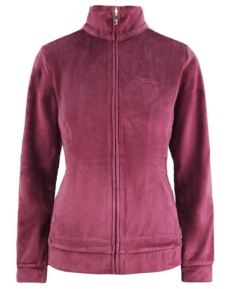 Champion Fleece Womens Purple Track Jacke Lila