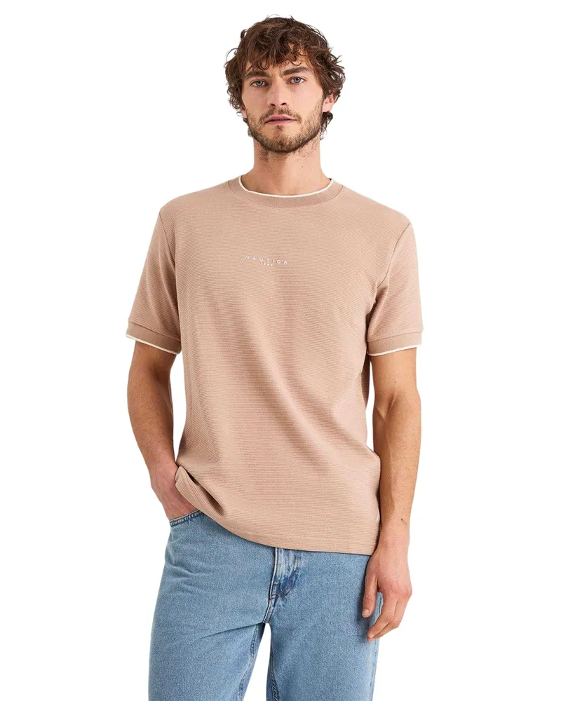 Nautica Urma" T-Shirt für Herren (Braungrau Taupe