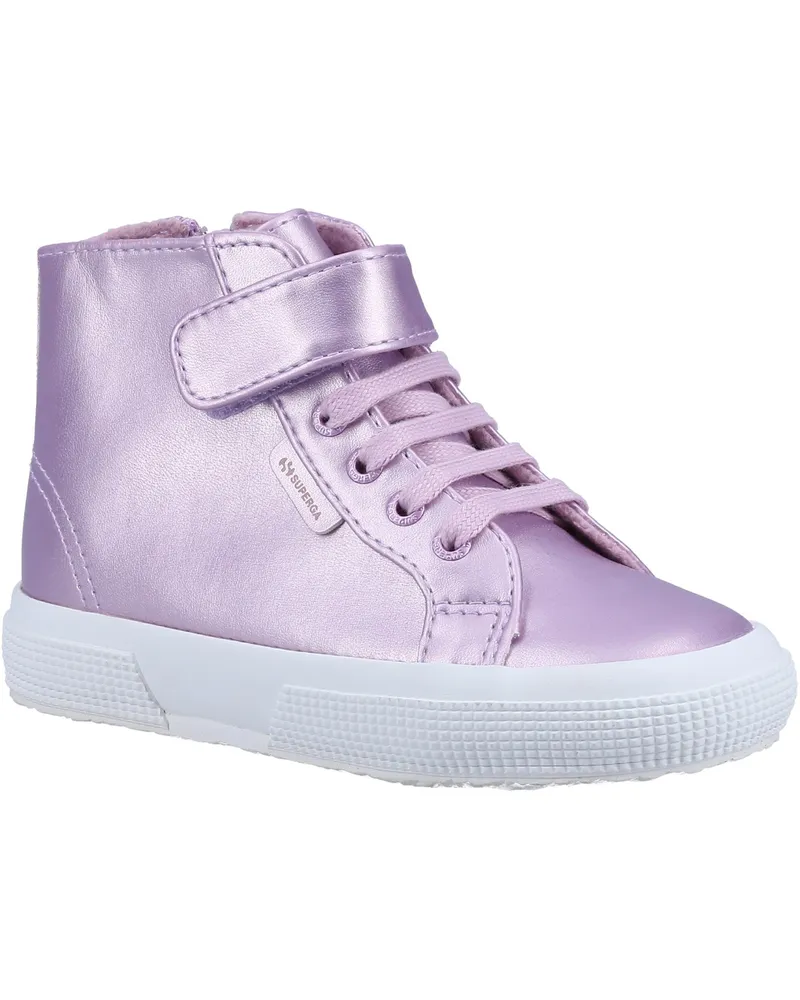 Superga 2674 Mädchen-Stiefel aus Kunstleder mit Glitzer Rosa