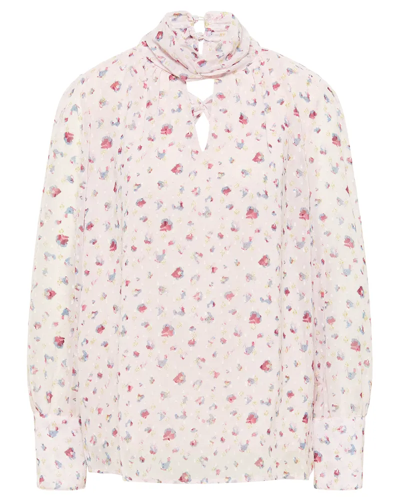 FAINA Top chemisier à manches longues koosh Rosa