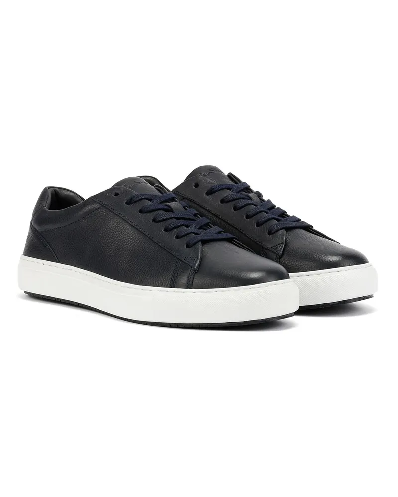 Ben Sherman Ace Cupsole Leder Herren Sneaker In Blau Blau