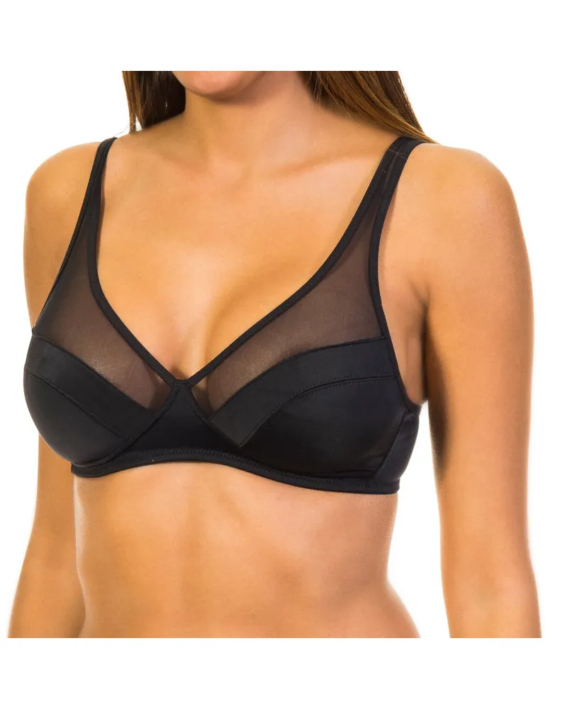 DIM Bügelfreier BH mit elastischen Seiten 04974 woman Schwarz