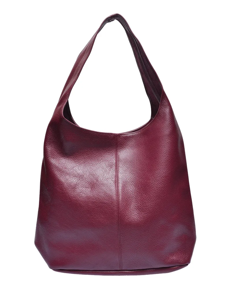 Anna Luchini EDGE Rindsledertasche Weinrot